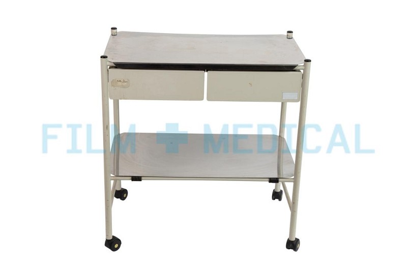 Trolley Rectangular Cream Drawers